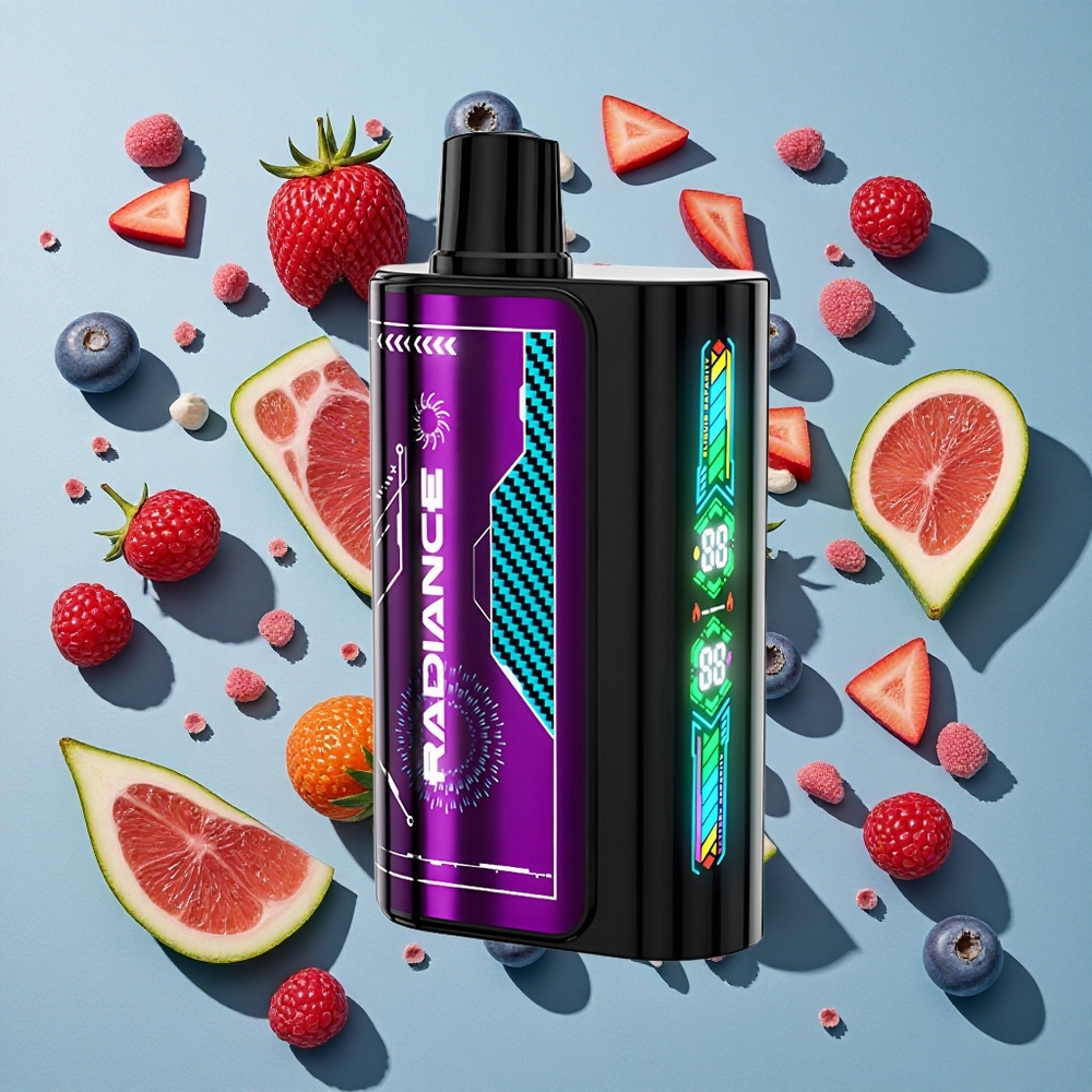 Blåbær Sur Hindbær JNR Radiance 31000 Puffs 28ml E-væske