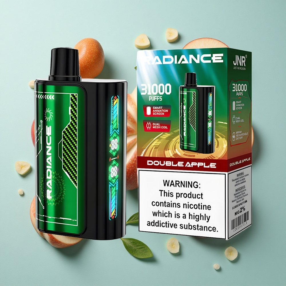 Dobbelt Æble JNR Radiance 31000 Puffs 28ml E-væske