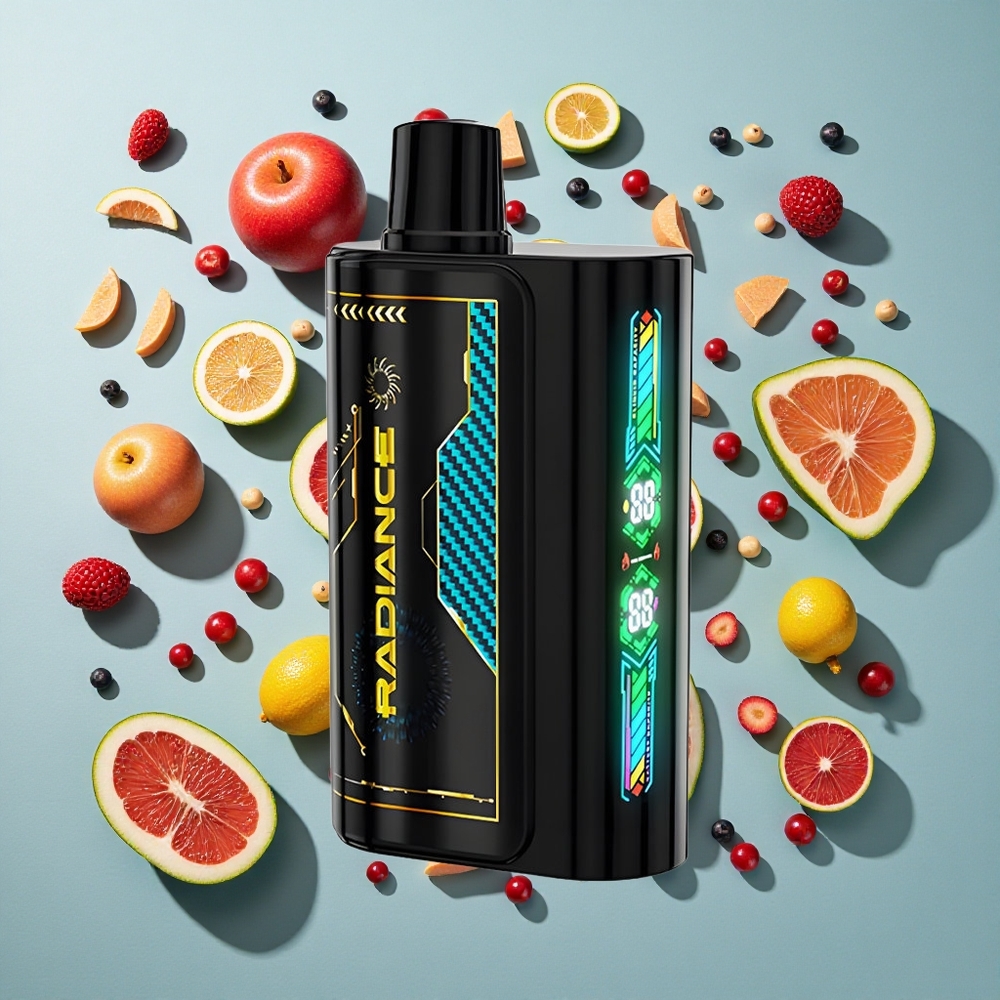 Frisk Kirsebær Cola JNR Radiance 31000 Puffs 28ml E-væske