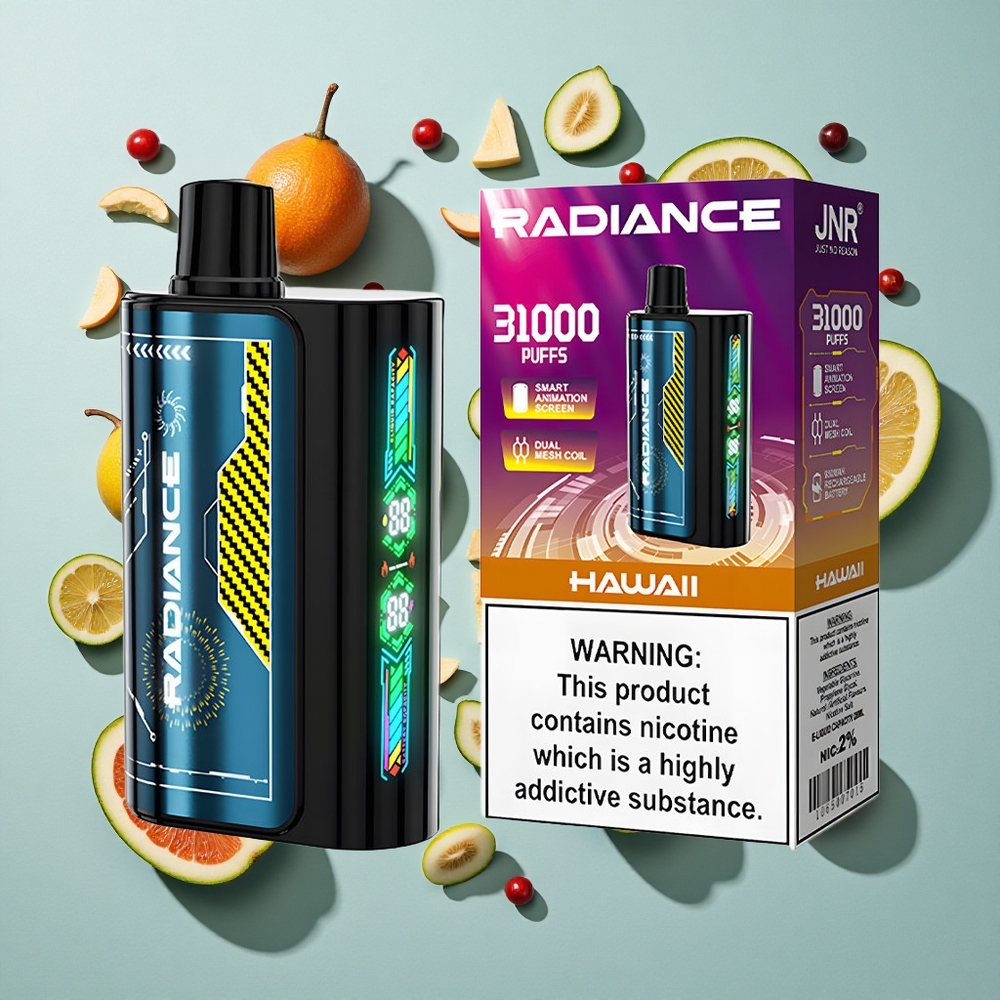 Hawaii JNR Radiance 31000 Puffs Opladelig Batteri 950 mAh