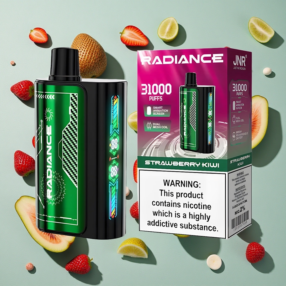 Jordbær-Kiwi JNR Radiance 31000 Puffs 28ml E-liquid