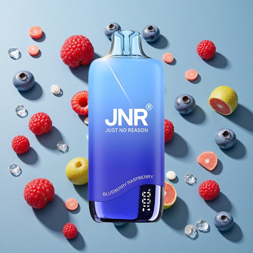 Blåbær Hindbær JNR Rainbow 10500 Puffs 18ml e-Væske