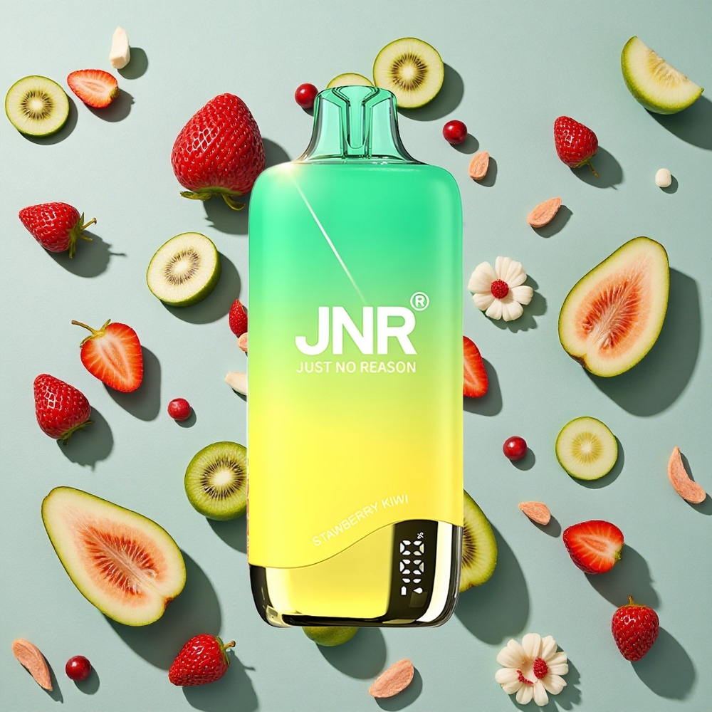 Jordbær-Kiwi JNR Rainbow 10500 Puffs 18ml e-Liquid Tank