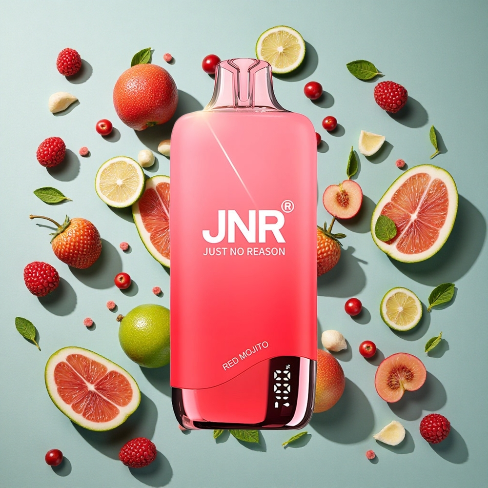 Rød Mojito JNR Rainbow 10500 Puffs engangs vape med 18ml e-væske tank