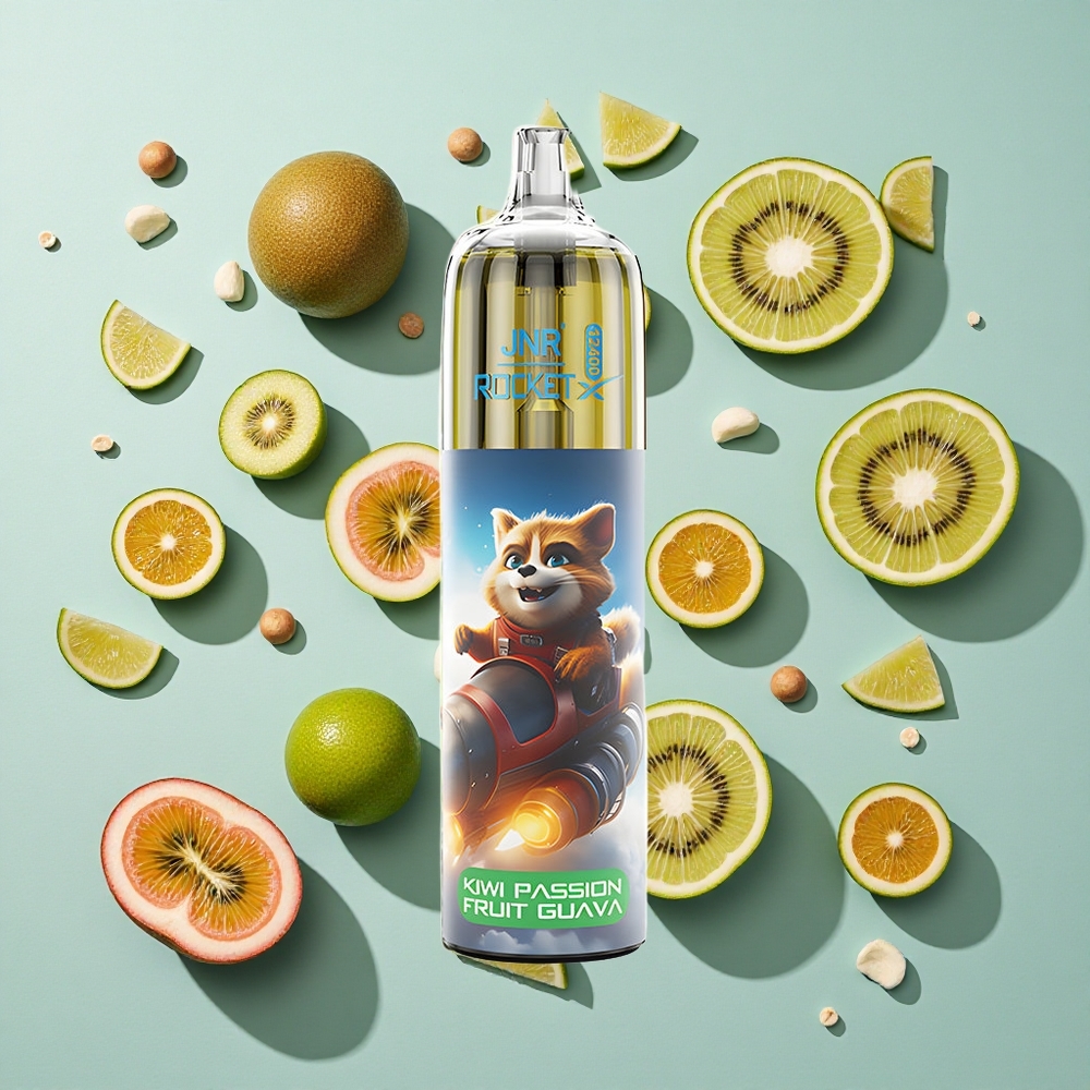 Kiwi Passion Guava JNR Rocket-X 12400 Puffs Justerbar Luftstrøm