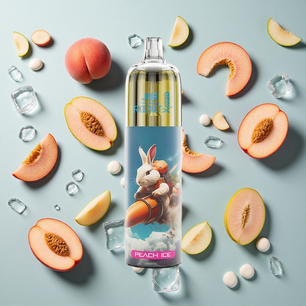 Peach Ice JNR Rocket-X 12400 Puffs Justerbar Luftflow