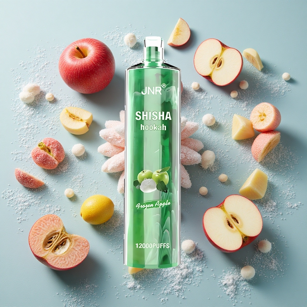 Frozen Apple JNR Shisha Hookah 12000 Puffs 24ml E-væske Battery capacity: 750mAh