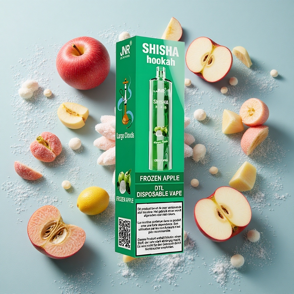 Frozen Apple JNR Shisha Hookah 12000 Puffs 24ml E-væske Battery capacity: 750mAh