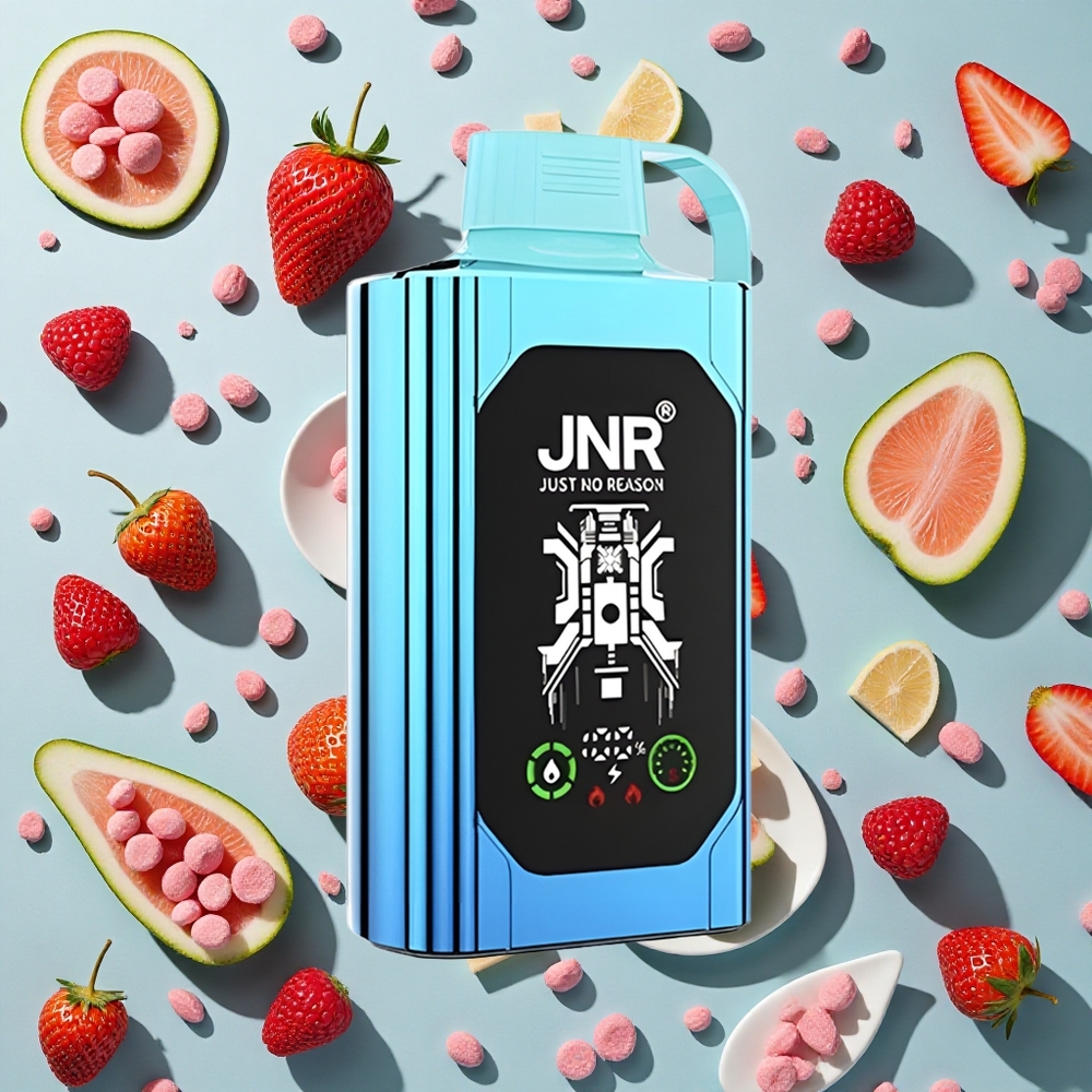 Jordbær Hindbær Slik JNR Shisha Hookah Box 20500 Puffs 25ml