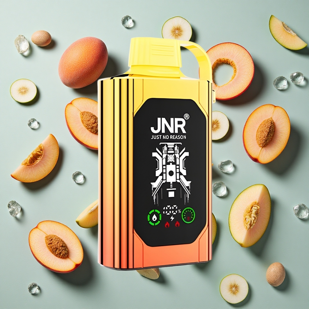Juicy Peaches JNR Shisha Hookah Box 20500 Puffs 25ml e-væske kapacitet