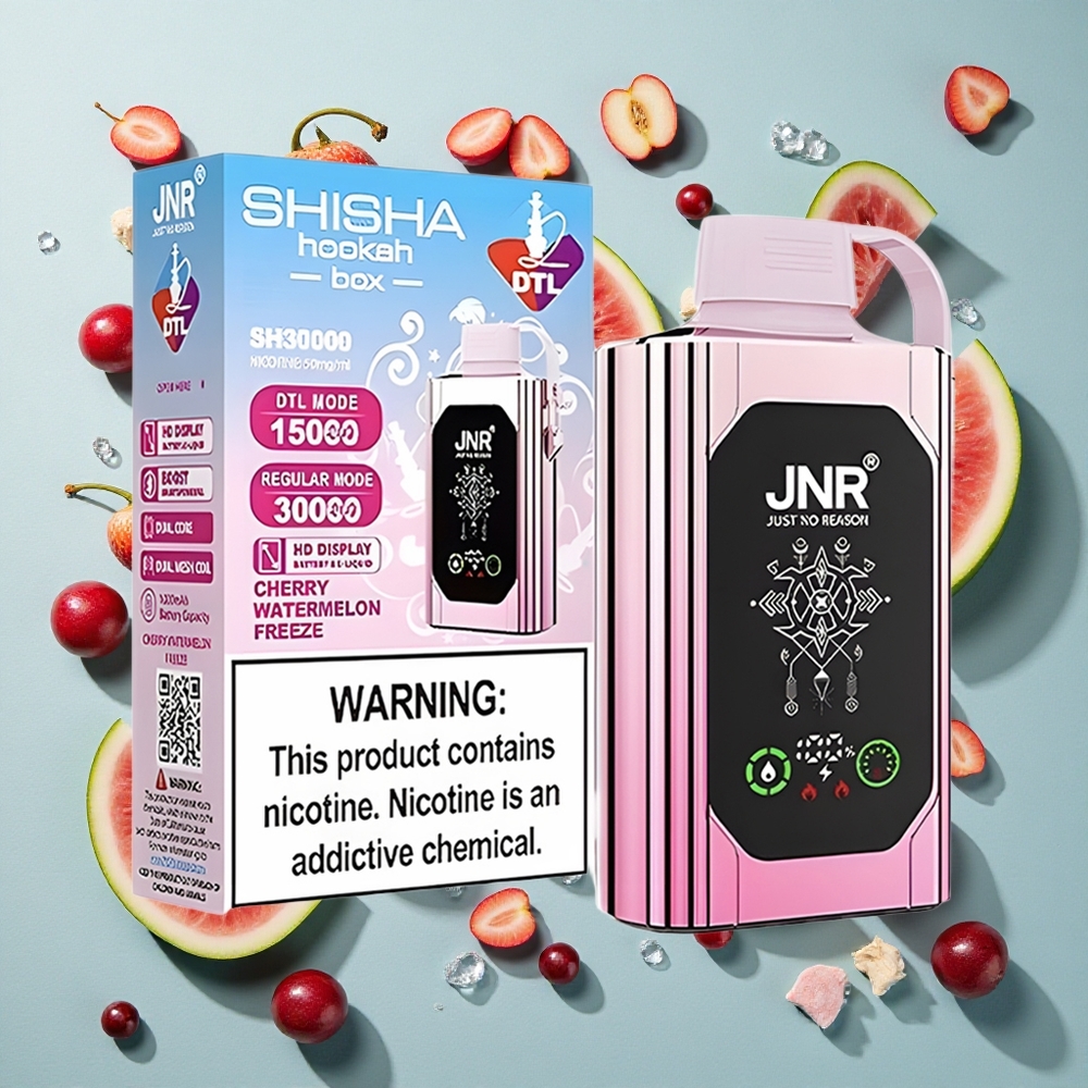 Kirsebær Vandmelon Freeze JNR Shisha Hookah Box 20500 Puffs 25ml
