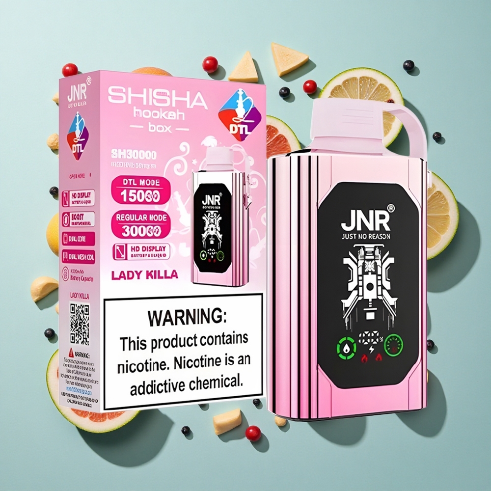 Lady Killa JNR Shisha Hookah Box 20500 Puffs 25ml E-væske Dual Mesh Coil