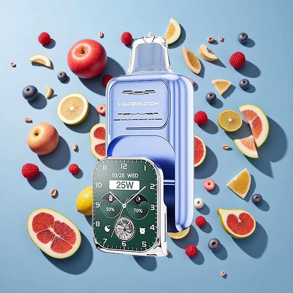 Blå Razz Is JNR Vape Watch 30.000 puff 19mL