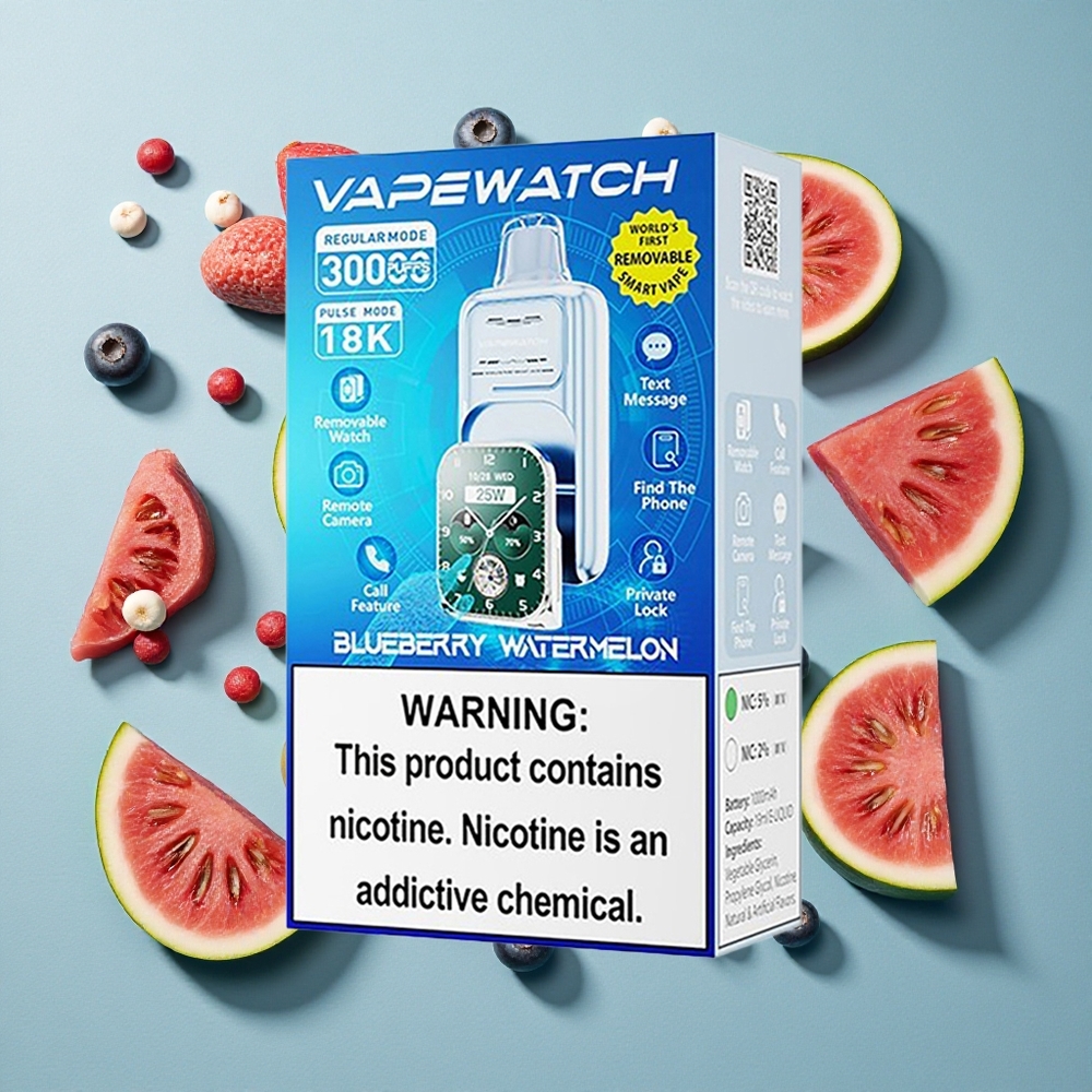 Blåbær Vandmelon JNR Vape Watch 30.000 Puffs 19mL