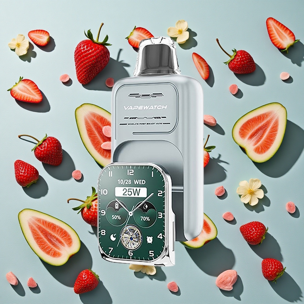 Jordbær Is JNR Vape Watch 30.000 Puffs 19mL