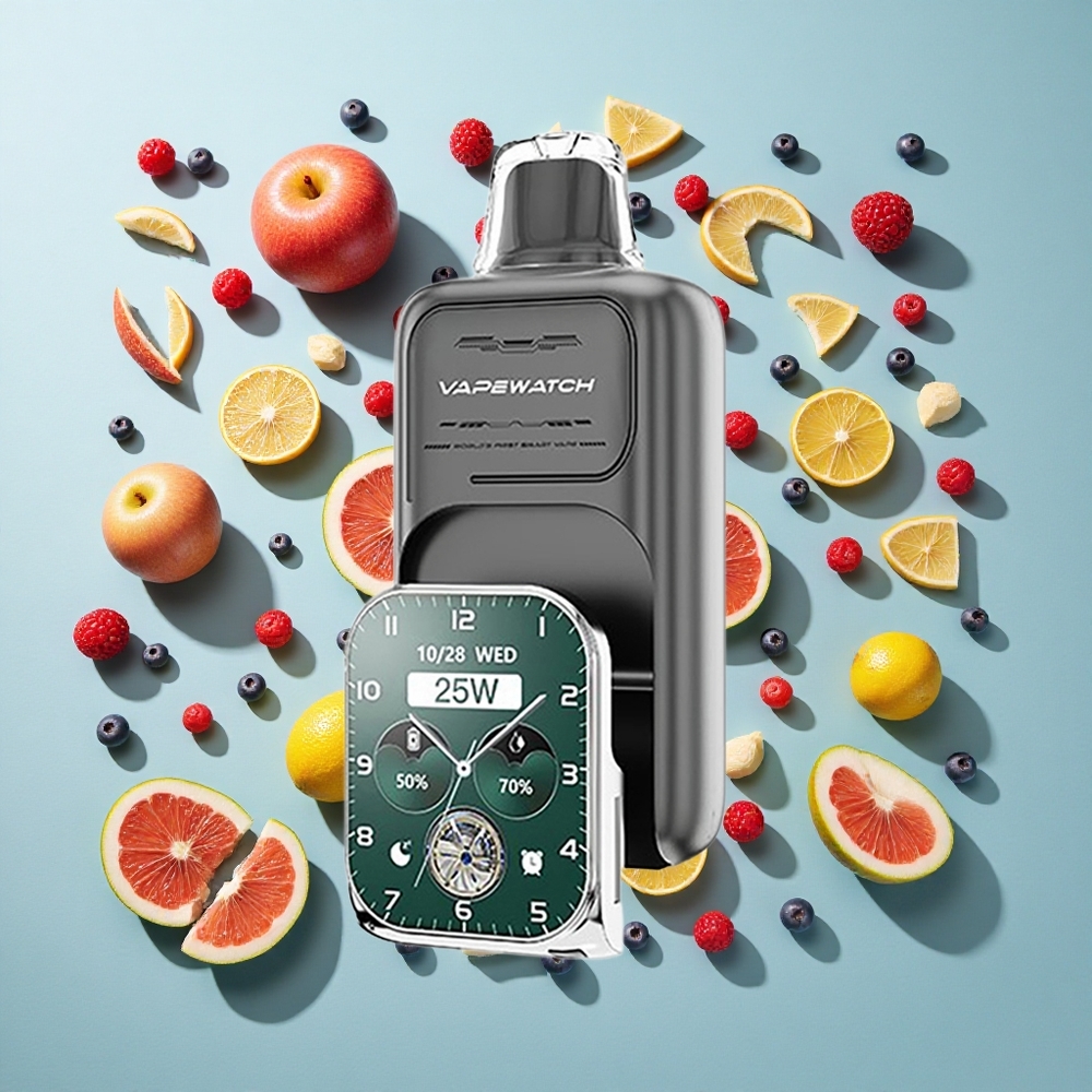 Triple Berry JNR Vape Watch 30.000 puff opladning Type-C Hurtigopladning