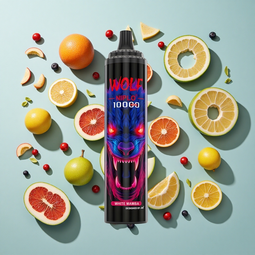 Hvid Mamba JNR Wolf Niplo 10000 Puffs 20ml