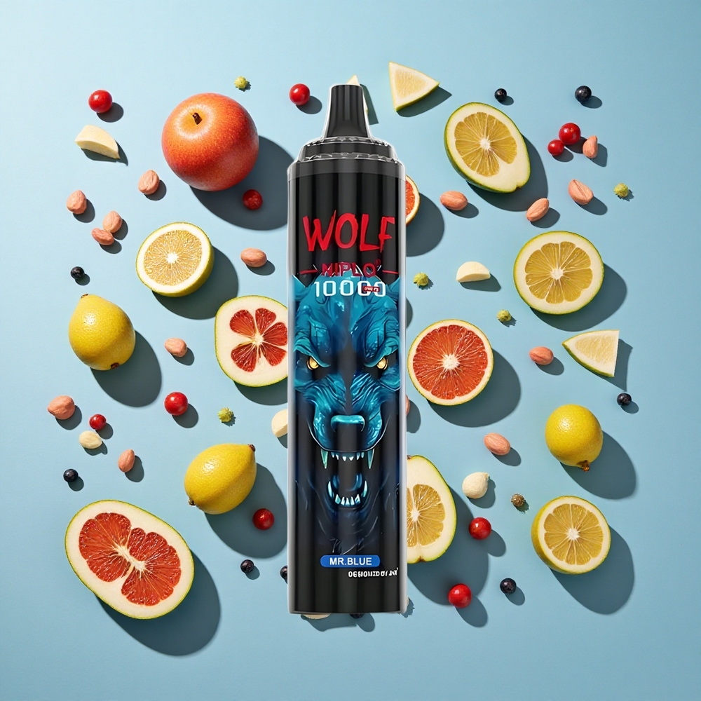 Mr Blue JNR Wolf Niplo 10000 Puffs 20ml Type-C hurtigopladning