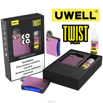 UWELL CALIBURN AK3 kit + a3s 0,8 ohm pods (x2) + daddy's vapor 10ml salte 50mg crl: pink/flv: pink punch limonade 50mg RXP0J241 UWELL Danmark