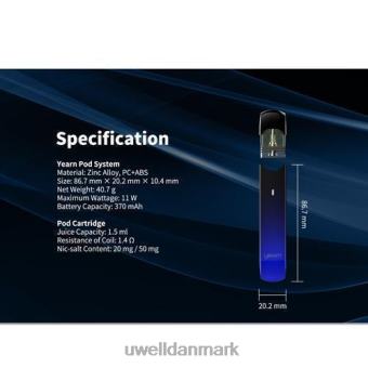 UWELL YEARN pod enhed (pods ikke inkluderet) sort RXP0J254 UWELL Vape Price
