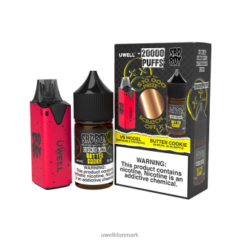 UWELL V6 engangsapparat + daddy\'s vapor 30ml juice - collab bundt clr: blå/flv: vandmelon bær iced 50mg RXP0J206 UWELL Vape For Sale