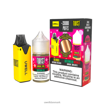 UWELL V6 engangsapparat + daddy\'s vapor 30ml juice - collab bundt clr: blå/flv: vandmelon bær iced 50mg RXP0J206 UWELL Vape For Sale