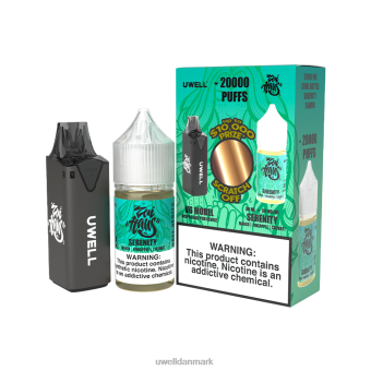 UWELL V6 engangsapparat + daddy\'s vapor 30ml juice - collab bundt clr: blå/flv: vandmelon bær iced 50mg RXP0J206 UWELL Vape For Sale
