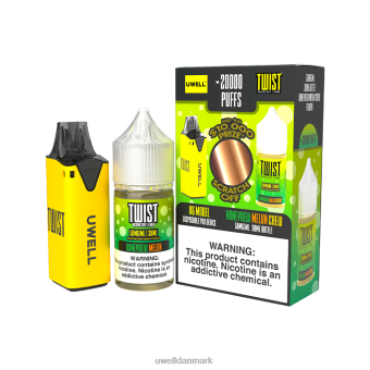 UWELL V6 engangsapparat + daddy's vapor 30ml juice - collab bundt clr: gul/flv: honningmelon tygge 50mg RXP0J217 UWELL Sale