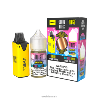 UWELL V6 engangsapparat + daddy's vapor 30ml juice - collab bundt clr: gul/flv: iced pink punch 50mg RXP0J218 UWELL Store