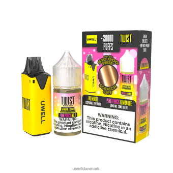 UWELL V6 engangsapparat + daddy's vapor 30ml juice - collab bundt clr: gul/flv: pink punch limonade 50mg RXP0J219 UWELL E Cigarette