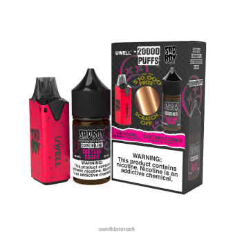UWELL V6 engangsapparat + daddy's vapor 30ml juice - collab bundt clr: rød/flv: custard cookie 48mg RXP0J213 UWELL Helsingør