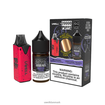 UWELL V6 engangsapparat + daddy's vapor 30ml juice - collab bundt clr: rød/flv: enhjørning tårer 48mg RXP0J214 UWELL Vape Price