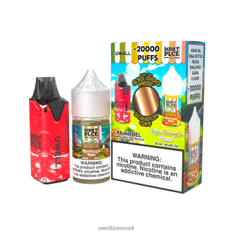 UWELL V6 engangsapparat + daddy's vapor 30ml juice - collab bundt clr: rød/flv: feijoa ananas guava 48mg RXP0J207 UWELL Sale