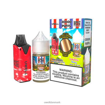 UWELL V6 engangsapparat + daddy's vapor 30ml juice - collab bundt clr: rød/flv: forbudt bær 48mg RXP0J208 UWELL Store