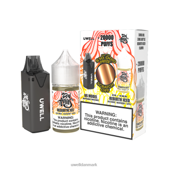 UWELL V6 engangsapparat + daddy's vapor 30ml juice - collab bundt clr: sort/flv: genfødsel iced 50mg RXP0J221 UWELL Danmark