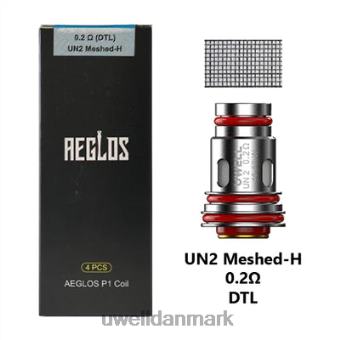 UWELL AEGLOS spoler | 4-pak p1 u2 meshed-h 0,2ohm RXP0J271 UWELL Danmark
