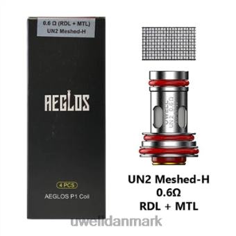 UWELL AEGLOS spoler | 4-pak p1 u2 meshed-h 0,6ohm RXP0J270 UWELL Online Shop