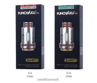 UWELL NUNCHAKU spoler (4-pak) 0,25 ohm RXP0J261 UWELL Danmark